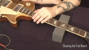 Online Guitar Lessons - Cleaning The Fret Board